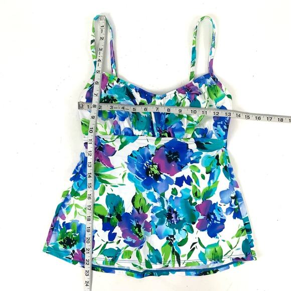 White Floral Tankini - Picture 11 of 11